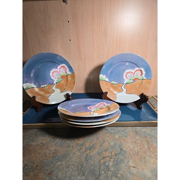 Made in japan Other - 7.5in Lusterware VTG JAPAN Luncheon Snack/Dessert Plates (6)